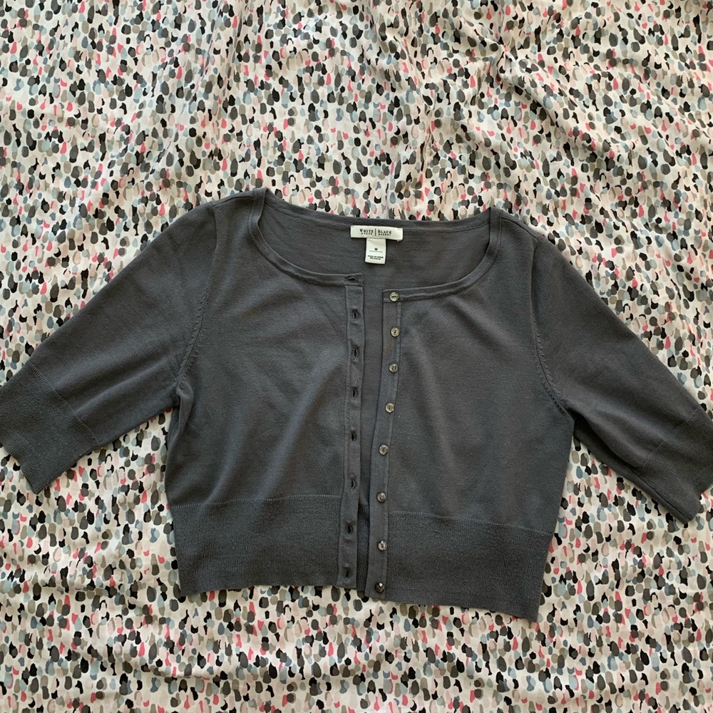 White House Black Market grey cardigan
